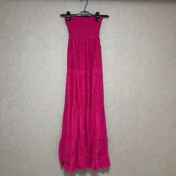 NO SECRETS MILANO 핑크 맥시 드레스