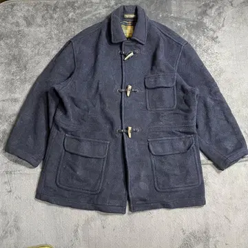 STRUCTURE 스트럭처 울 더플 코트 네이비