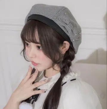 pium 하운드투스 체크 베레모