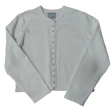 새상품급 에네스베 Agnes b. 인상 화이트 가디건