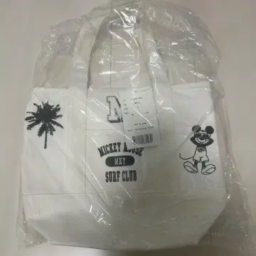 오키나와 미키마우스 토트백 화이트 F