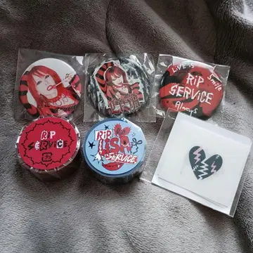 LiSA RiP SERViCE 가챠 세트 캔뱃지 마스킹 테이프