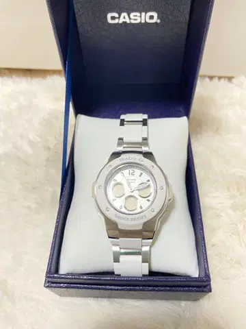 CASIO 실버 아날로그 시계 방수