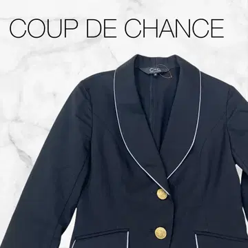 [ 쿠 드 샹스 ] 자켓 아우터 블랙 심플 무지 테일러드 자켓