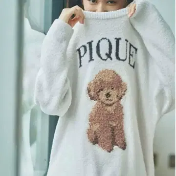 젤라또피케 토이 푸들 자카드 풀오버