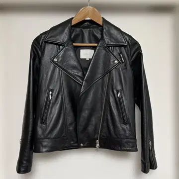 aquagirl 블랙 양가죽 라이더 자켓