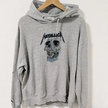 새상품급 metallica 메탈리카 긴팔 후드티 사이즈 L GU 그레이