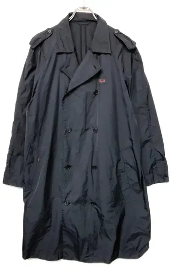 Papas 구제 의류 오버 실루엣 더블 브레스트 트렌치코트 일본제