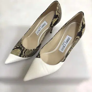 JIMMY CHOO 스네이크 스킨 하이힐 35 1/2 23cm