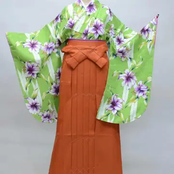 새상품 니샤쿠소데 기모노 단품 히사카타로망 졸업식 M