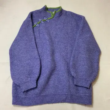 A/W 쥬에티 긴팔 차이나 니트 스웨터 M