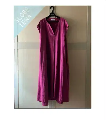 슬로브 이에나 프렌치 린넨 스키퍼 원피스