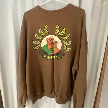 PUNYUS FUGU 엠블럼 맨투맨 사이즈 3