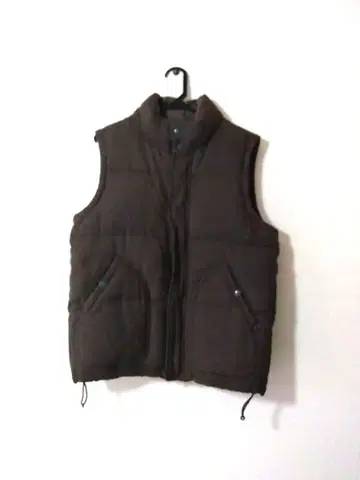 론 허먼 브라운 슬리브리스 후드 다운 베스트 다운 90%