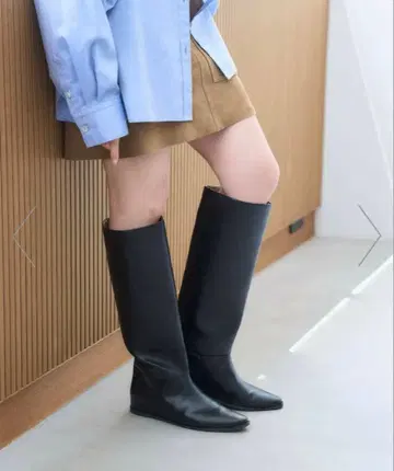 [ LE TALON ] 2cm 와이드 샤프트 롱 부츠