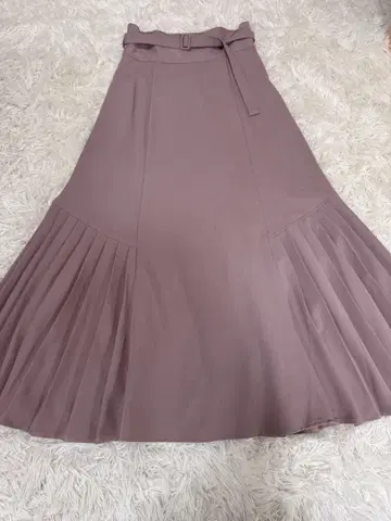 dazzlin  플리츠 롱 스커트 핑크