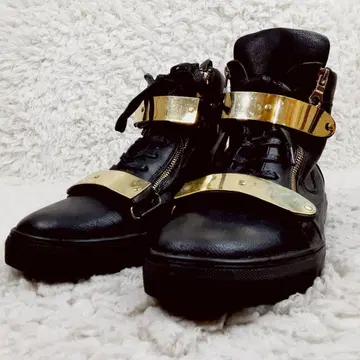 새상품급 26.5cm NOMENCLAT 노멘클라트 하이컷 스니커즈 블랙