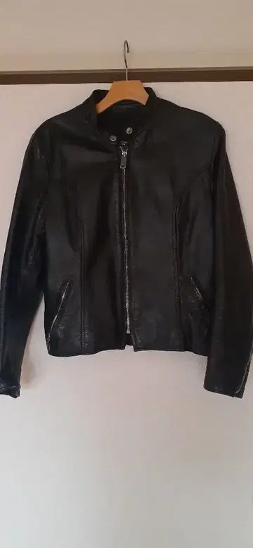 브룩스 ROOKS 블랙 가죽 싱글 라이더 자켓 빈티지