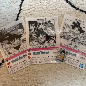 제일복권 드래곤볼 40th G상 클리어 파일 세트 3점 + F상