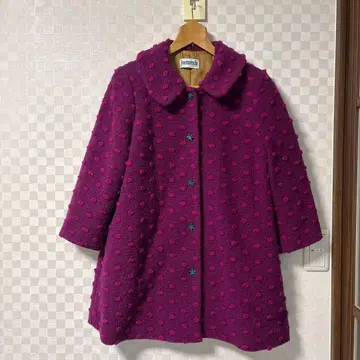 호코모모라 도트 무늬 코트 새상품급
