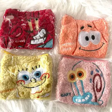 스펀지밥 모코모코 스퀘어 파우치 4개 세트