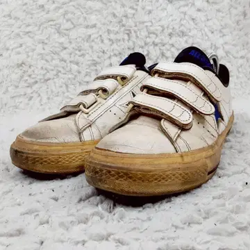 레어 90s 25cm 컨버스 스니커즈 화이트 블루 ONE STER 벨크로
