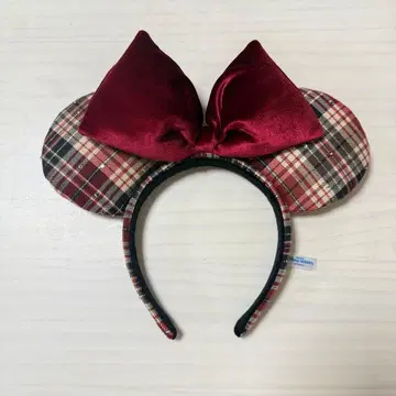 [신상/가을] 디즈니 머리띠 미니 체크 무늬 크리스마스