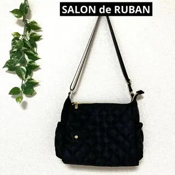 SALON de RUBAN [현행 모델] 새상품급 퀼팅 블랙 숄더백