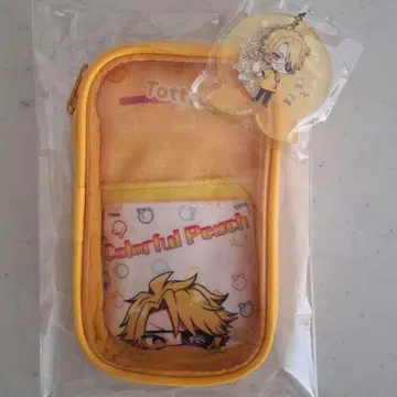 컬러풀피치 타츠운 가젯 파우치 글리터 홀로그램 키링