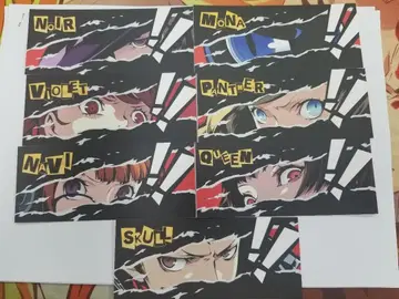 한국 한정판 페르소나 5 애니플러스 콜라보 북마크 7매