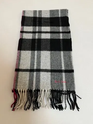 Paul Smith 체크 무늬 머플러 그레이/블랙