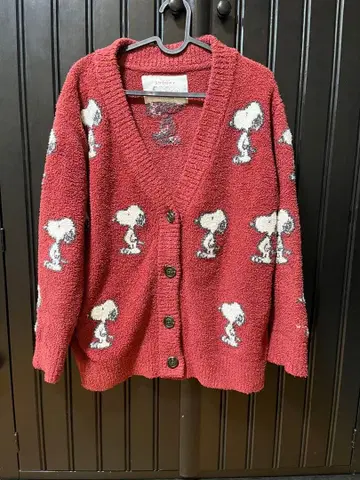젤라또피케 스누피 가디건 레드