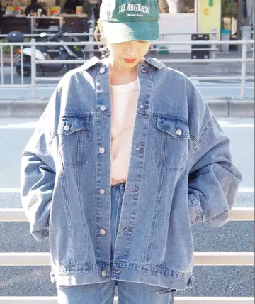 tiptop 오버 사이즈 데님 자켓 G