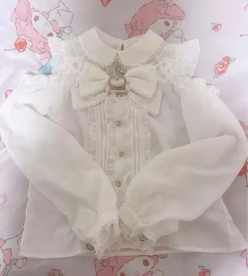 LIZLISA BIG 리본 오픈 숄더 블라우스