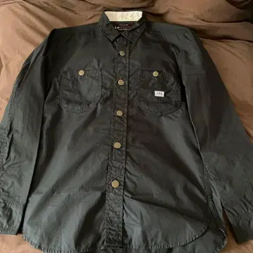 Lee x DOORS 블랙 긴팔 셔츠