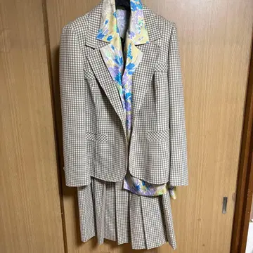 Lory 체크 무늬 수트 세트