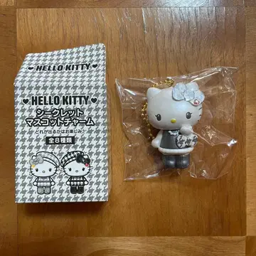 산리오 헬로키티 시크릿 마스코트 참 모노크롬 걸리시