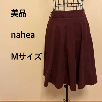 [새상품급] nahea/여성용/스커트/와인 레드/무지