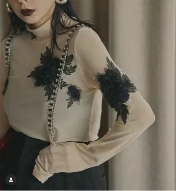 새상품 ameri 아메리 스킨 탑 티셔츠 시스루 탑