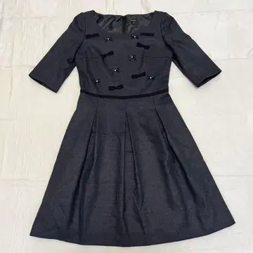 TOCCA 토카 원피스 다크 그레이 리본