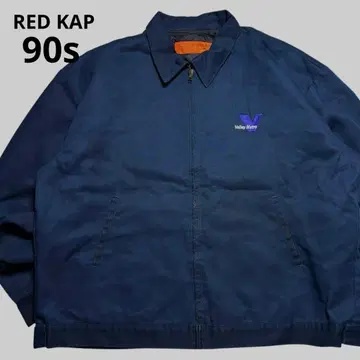 90s REDKAP 레드캡 기업 로고 워크 자켓 네이비 XL