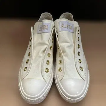 ALL STAR 화이트 슬립온 스니커즈