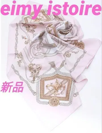eimy istoire 하자품 체인 브레이드 스카프 새상품 핑크 가을