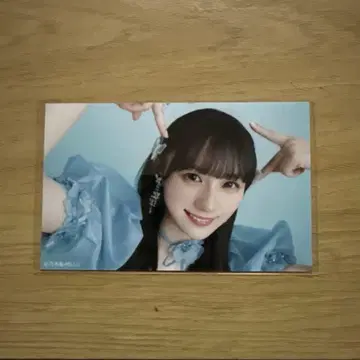 노기자카46 카와사키 사쿠라 미니 브로마이드 치트 데이 고양이 귀 포즈