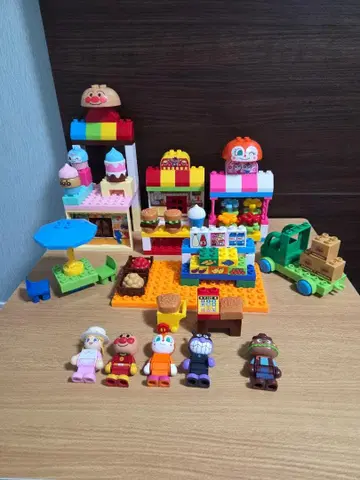 호빵맨 블록 라보 호빵맨과 모두의 가게 듬뿍 블록 dx