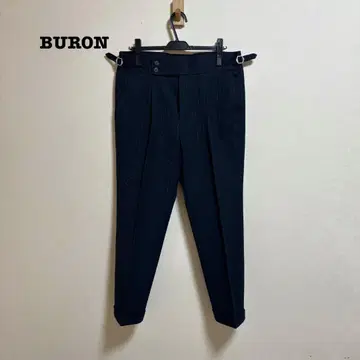 새상품급 BURON 슬림핏 2버튼 스트라이프 슬랙스
