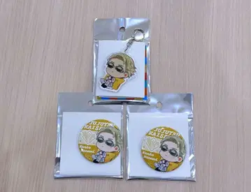 주술회전 이온 쿠츠로기 타임 나나미 켄토 아크링 키링 캔뱃지 3개 세트