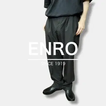 상태 좋음 ENRO 와이드 테이퍼드 슬랙스 트라우저 SL1-813
