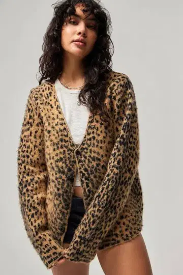 jaded london leopard chuck cardigan