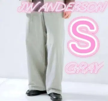 25AW 유니클로 JWANDERSON 코듀로이 워크 팬츠 그레이 S